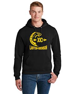 Jerzees® - NuBlend® Pullover Hooded Sweatshirt - Front and Back Imprint - Cross Country 2023-Black