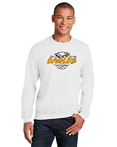 Gildan® - Heavy Blend™ Crewneck Sweatshirt - LB Basketball Grunge Logo