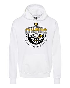 Hanes - Perfect Fleece Hooded Sweatshirt - Conference Champions 2024 - Front Imprint-White