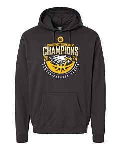 Hanes - Perfect Fleece Hooded Sweatshirt - Conference Champions 2024 - Front Imprint-Black