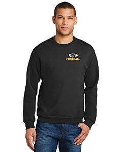 Jerzees® - NuBlend® Crewneck Sweatshirt - Front &amp; Back Imprint - Lawton Bronson Senior Shirt-Black
