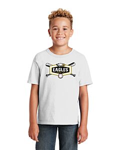 JERZEES® - Youth Dri-Power® 50/50 Cotton/Poly T-Shirt - Front Imprint - Eagles Baseball 2023