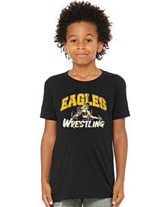  BELLA+CANVAS ® Youth Jersey Short Sleeve Tee - LB Youth Wrestling Grunge - Front Imprint