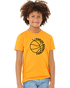BELLA + CANVAS - Youth Unisex Jersey Tee - Eagles Basketball Logo 