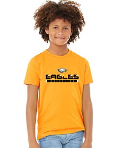 BELLA+CANVAS ® Youth Jersey Short Sleeve Tee - Front Imprint - Eagles High School Wrestling-Gold