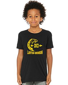 BELLA+CANVAS ® Youth Jersey Short Sleeve Tee - Front &amp; Back Imprint - Cross Country 2023-Black