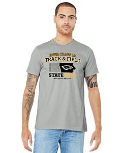 BELLA+CANVAS ® Unisex Jersey Short Sleeve - Front &amp;amp; Back - State Track 2023-Silver