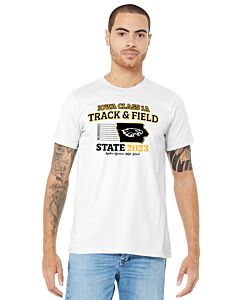 BELLA+CANVAS ® Unisex Jersey Short Sleeve - Front &amp;amp; Back - State Track 2023-White