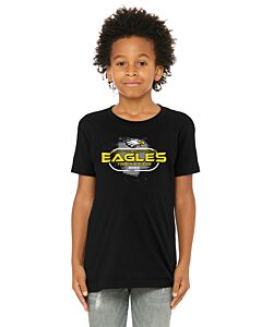 BELLA+CANVAS ® Youth Jersey Short Sleeve Tee - Front Imprint - LB Track 2023-Black