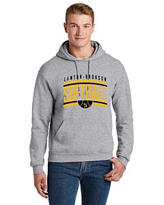 JERZEES® - NuBlend® Pullover Hooded Sweatshirt - LB Softball 2024 - Logo 1-Athletic Heather