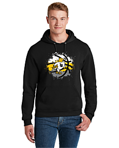 JERZEES® - NuBlend® Pullover Hooded Sweatshirt - Eagles Graffiti Logo-Black