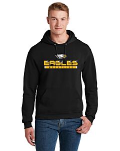 JERZEES® - NuBlend® Pullover Hooded Sweatshirt - Eagles High School Wrestling-Black