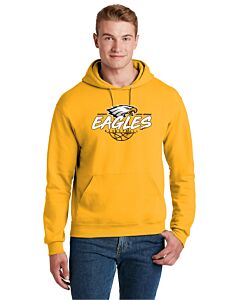 JERZEES® - NuBlend® Pullover Hooded Sweatshirt - LB Basketball Grunge Logo 