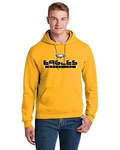 JERZEES® - NuBlend® Pullover Hooded Sweatshirt - Eagles High School Wrestling-Gold