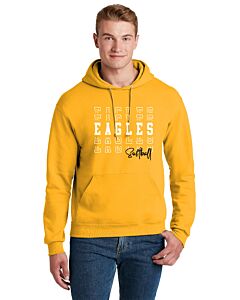 JERZEES® - NuBlend® Pullover Hooded Sweatshirt - LB Softball 2023 - Logo 2-Gold