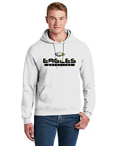 JERZEES® - NuBlend® Pullover Hooded Sweatshirt - Eagles High School Wrestling-White