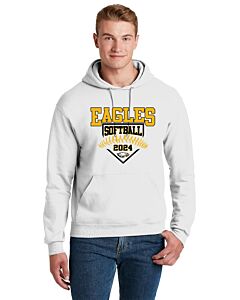 JERZEES® - NuBlend® Pullover Hooded Sweatshirt - LB Softball 2024 - Logo 3