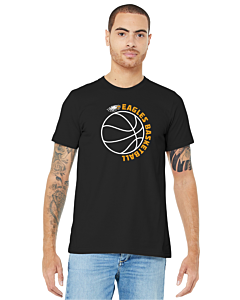BELLA+CANVAS ® Unisex Jersey Short Sleeve Tee - Eagles Basketball Logo-Black