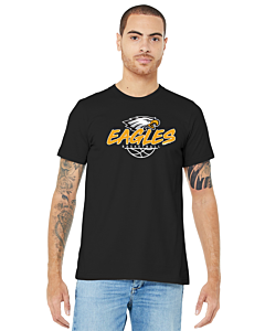 BELLA+CANVAS ® Unisex Jersey Short Sleeve Tee - LB Basketball Grunge Logo