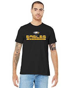 BELLA+CANVAS ® Unisex Jersey Short Sleeve Tee - Front Imprint - Eagles High School Wrestling -Black