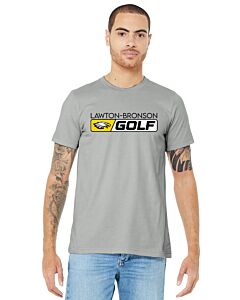 BELLA+CANVAS ® Unisex Jersey Short Sleeve Tee - Golf Logo Full Front No Back-Silver