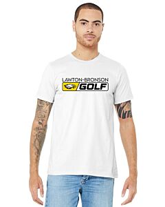 BELLA+CANVAS ® Unisex Jersey Short Sleeve Tee - Golf Logo Full Front No Back-White
