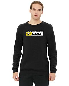 BELLA+CANVAS ® Unisex Sponge Fleece Raglan Sweatshirt - Full Front Golf Logo, No Back