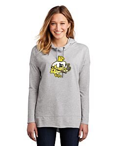 District ® Women’s Featherweight French Terry ™ Hoodie - DTG - LB Walking Eagle Logo