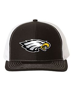 Richardson - Snapback Trucker Cap - Eagle Logo-Black/White