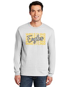 Gildan® 100% US Cotton Long Sleeve T-Shirt - LB Youth Wrestling Script Logo