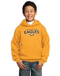 Port & Company® Youth Core Fleece Pullover Hooded Sweatshirt (Eagle Classic Logo)