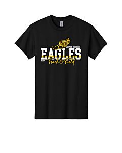 Gildan® - Youth Heavy Cotton™ 100% Cotton T-Shirt Eagles Track and Field 2024 - Front Imprint