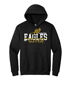 Gildan® - Heavy Blend™ Hooded Sweatshirt Eagles Track and Field 2024 - Front Imprint-Black