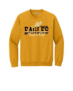 Gildan® - Heavy Blend™ Crewneck Sweatshirt - Eagles Track and Field 2024 - Front Imprint-Gold