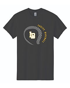 Gildan® - Heavy Cotton™ 100% Cotton T-Shirt - LB Baseball 2024-03 Black