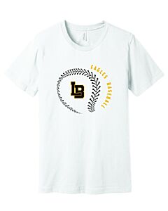 BELLA+CANVAS ® Unisex Jersey Short Sleeve Tee - 2024 Baseball (Laces)-White