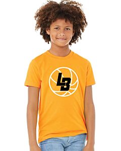 BELLA+CANVAS ® Youth Jersey Short Sleeve Tee - LB Ball - Front Imprint