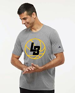 Adidas - Blended T-Shirt - LB Ball - Front Imprint-Gray