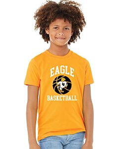 BELLA+CANVAS ® Youth Jersey Short Sleeve Tee - LB Marching - Front Imprint-Gold