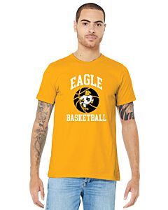 BELLA+CANVAS ® Unisex Jersey Short Sleeve Tee - LB Marching Eagle - Front Imprint-Gold