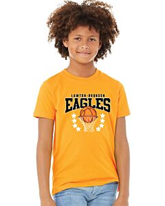 BELLA+CANVAS ® Youth Jersey Short Sleeve Tee - LB Retro - Front Imprint-Gold