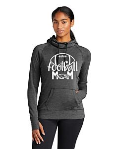 New Era® Ladies Tri-Blend Fleece Pullover Hoodie - DTG - Football Mom