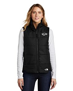 The North Face® Ladies Everyday Insulated Vest - Embroidery - Black and White Eagle Head