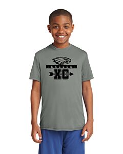 Sport-Tek® Youth PosiCharge® Competitor™ Tee - DTG - Eagles XC-Gray Concrete